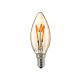 LED Dekor Kerzenlampe Curved gold E14 2,5 W